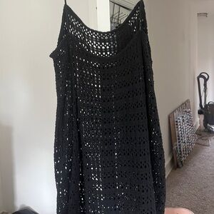 Black Crochet Dress